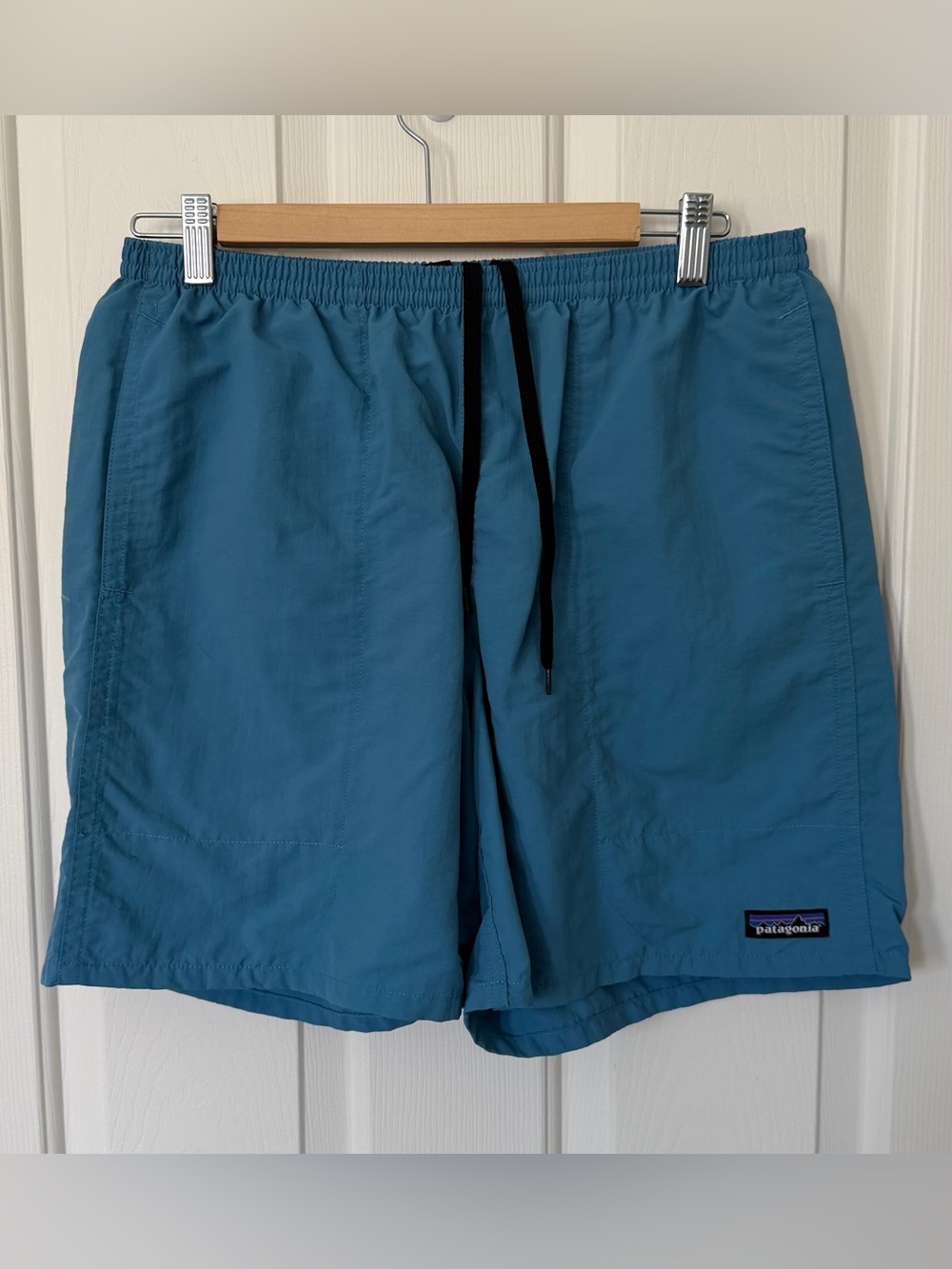 Patagonia Teal Blue Men's baggie Shorts- medium